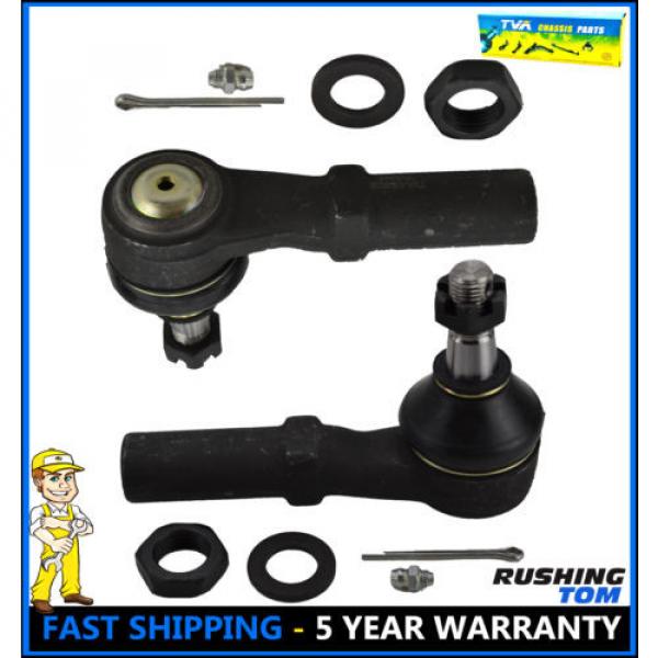 Pair Outer Tie Rod Ends Rack &amp; Pinion Steering ES3538 Dodge Ram 1500 2500 3500 #1 image