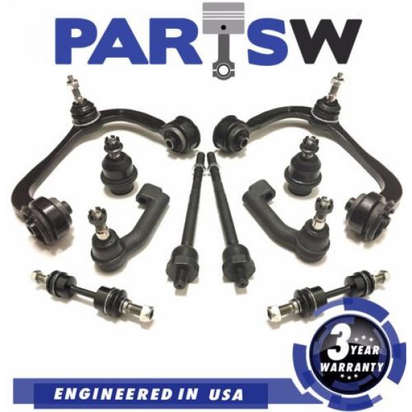 10Pc Suspension Kit for Ford &amp; Lincoln Control Arms Tie Rod End Lower Ball Joint #1 image