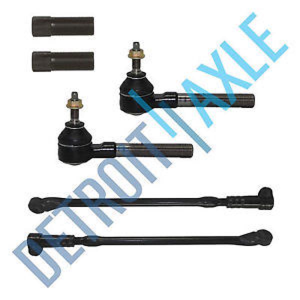 New 6pc Kit: All (4) Inner and Outer Tie Rod End Links + Sleeves for Intrepid #1 image