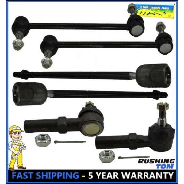 6 Pc Kit Front Left Right Inner Outer Tie Rod End Sway Bar Ford Windstar 95-03 #1 image