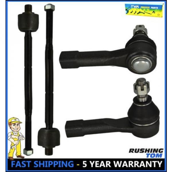 Fits Nissan 200SX Sentra 4 Pc Kit Front Inner &amp; Outer Tie Rod End Left &amp; Right #1 image