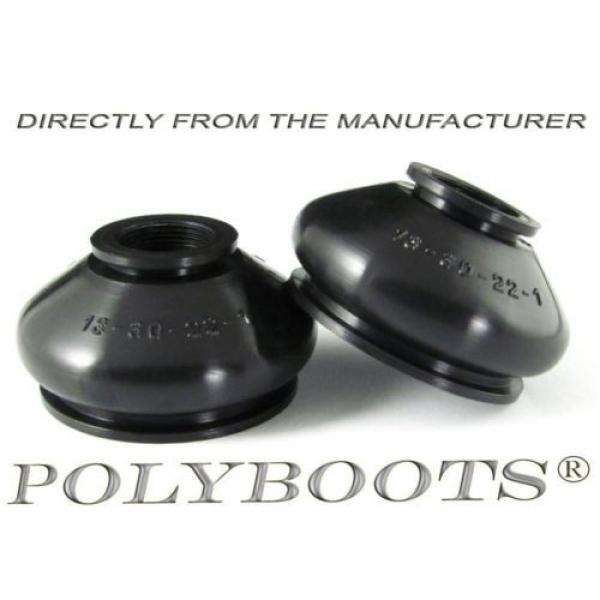 2x Polyboots Polyurethane Dust Boots for Tie Rod End and Ball Joint 13x30x22 mm #1 image