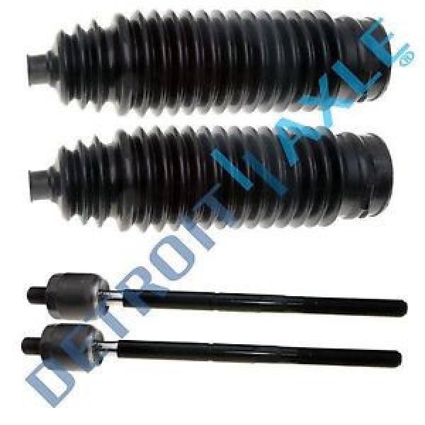 Both (2) New Inner Tie Rod Ends + 2 Rack and Pinion Tie Rod Boots - Jeep Trucks #1 image