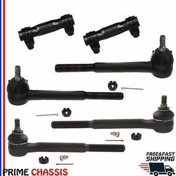 6 PC Kit Steering Parts Chevrolet K1500 K2500 K3500 TAHOE Tie Rod Ends Sleeves #1 image