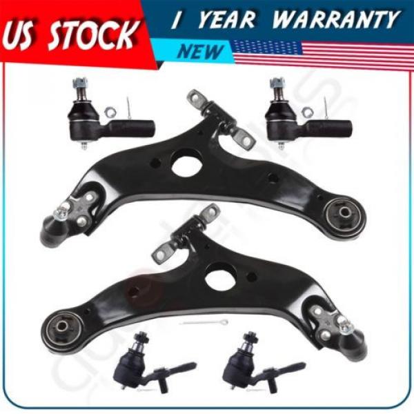 6 Pcs Suspension Control Arm Ball Joint Tie Rod End for 97-01 Lexus ES300 #1 image