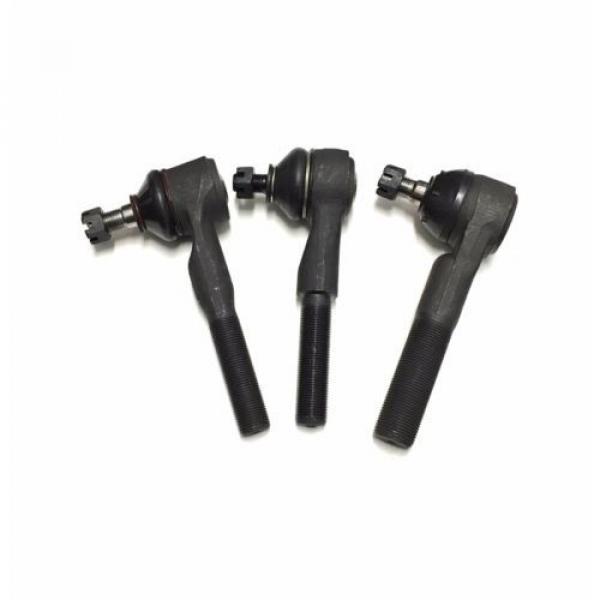 3 Pc Steering Kit for Jeep TJ &amp; Wrangler 1997-2006 Tie Rod Ends 3 Year Warranty #2 image