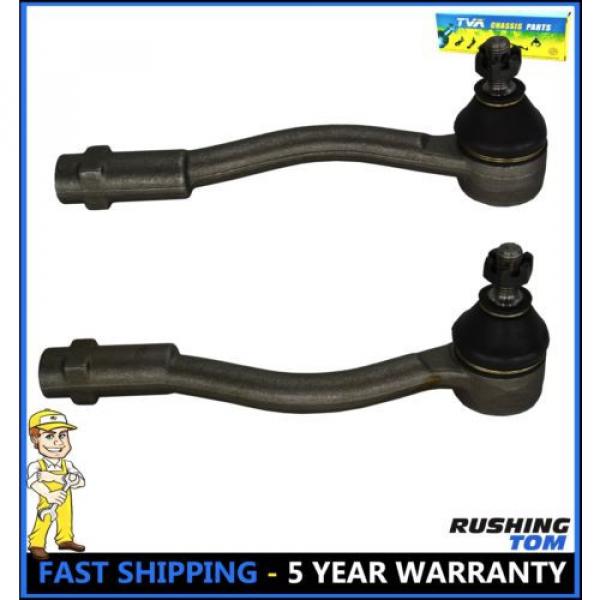 Fits Hyundai Accent Kia Rio Dodge (2) Front Left &amp; Right Outer Tie Rod End #1 image