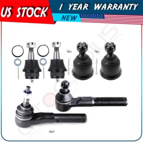 6 Suspension Kit Ball Joint Tie Rod Ends for 2006-2008 Dodge Ram 1500 4WD 4x4 #1 image