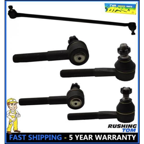 5 Pc Kit Front Left &amp; Right Drag Link Tie Rod Ends Dodge B100 B250 B350 Van #1 image