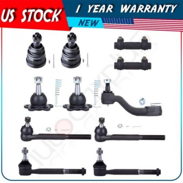 Front Idler Arm Tie Rod End Suspension Kit For 1993-99 Chevrolet C1500 Suburban #1 image