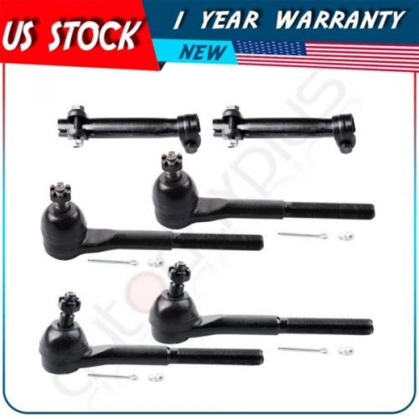 6 Pcs Suspension Tie Rod Ends Adjusting Sleeve for 1965-1968 Chevrolet Impala #1 image