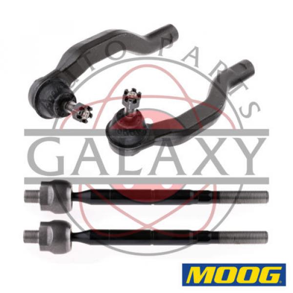 Moog New Replacement Inner &amp; Outer Tie Rod Ends Pair Fits Toyota RAV4 06-10 #1 image