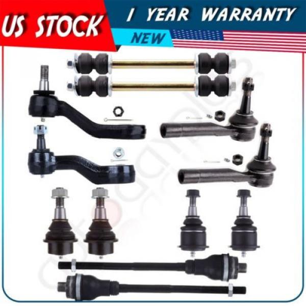 12 pcs Suspension Tie Rod End Ball Joints for 1999-2006 GMC Sierra 1500 4WD #1 image