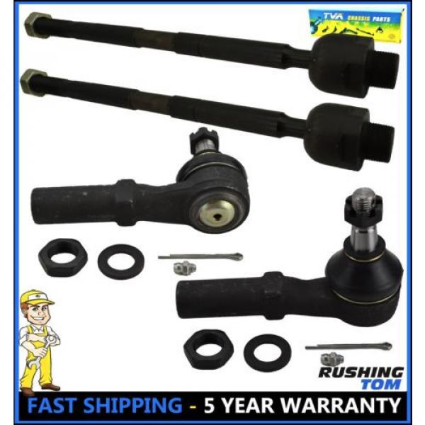 4 Pcs Kit Front Left Right Inner &amp; Outer Tie Rod Ends Dodge Ram 1500 02-05 #1 image