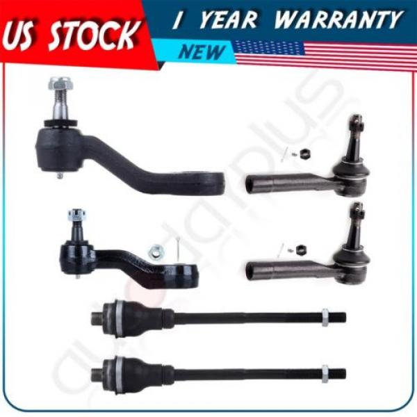 Suspension Tie Rod End Pitman &amp; Idler Arm Kit for 99-06 GMC Sierra 1500 4WD #1 image