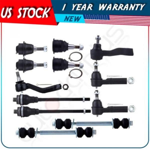 12 Pcs Suspension Ball Joint Tie Rod Ends for 2001-2004 Chevrolet Silverado 2500 #1 image