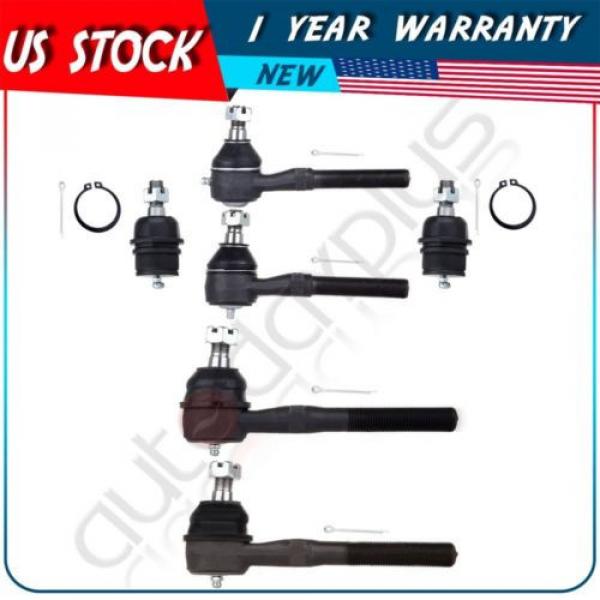 6 Suspension Tie Rod End and Ball Joint Set for 1997-2003 Ford F-150 4WD #1 image