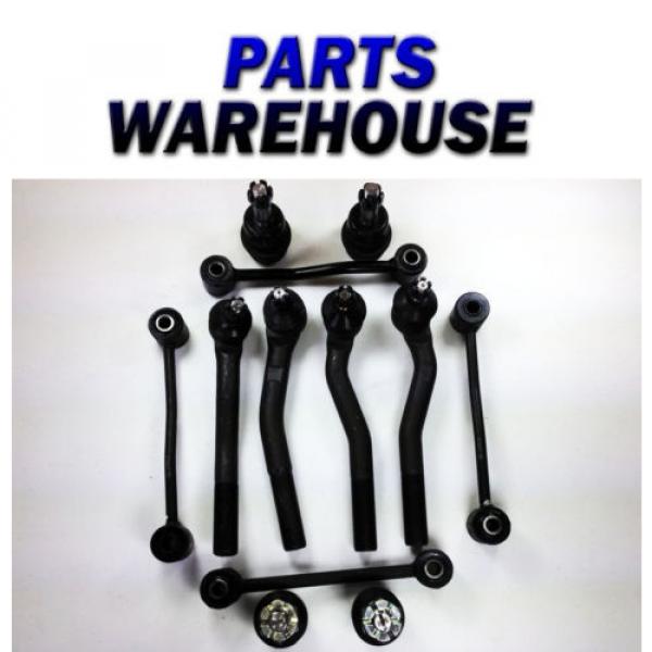 12Pc Tie Rod Ends Ball Joints Sway Bars Set - Jeep Grand Cherokee 99-04 1Yr Wrty #1 image