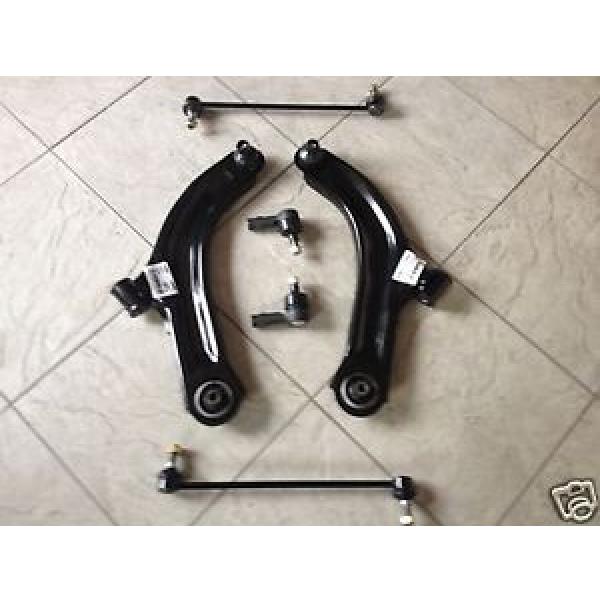 NISSAN NOTE 06&gt;&gt;TWO FRONT LOWER  WISHBONES ARMS+2 DROP LINKS+2 TRACK ROD ENDS #1 image