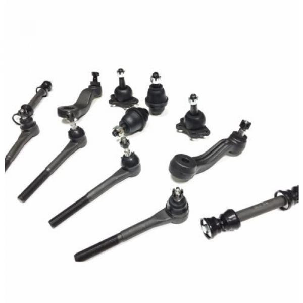 12 PC Tie Rod Ends Ball Joints Pitman Idler Arm Sway Bar Link Cadillac Chevy GMC #4 image