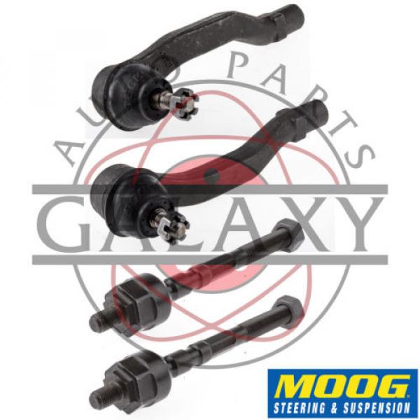 Moog New Inner &amp; Outer Tie Rod End Pair Civic 92-95 Civic del Sol 93-97 Integra #1 image