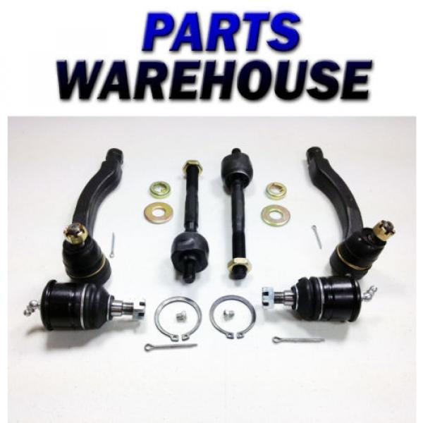 2 Lower Ball Joints 4 Tie Rod Ends Honda Civic 96-00 1 Year Warranty #1 image