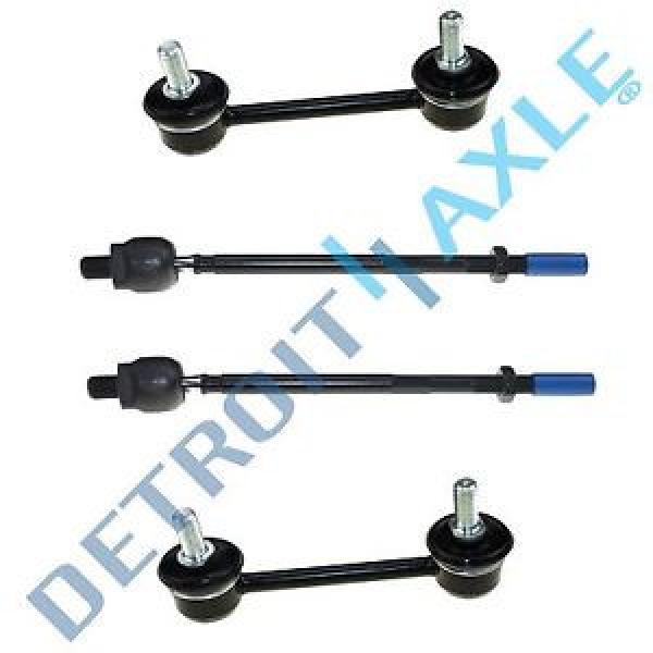 New 4pc Front Suspension Kit: Stabilizer Bar Link + Inner Tie Rod End for Hummer #1 image