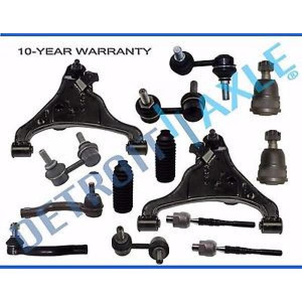 New 14pc Front and Rear Suspension Kit w/ Lower Control Arm Tie Rod Ball Joint #1 image