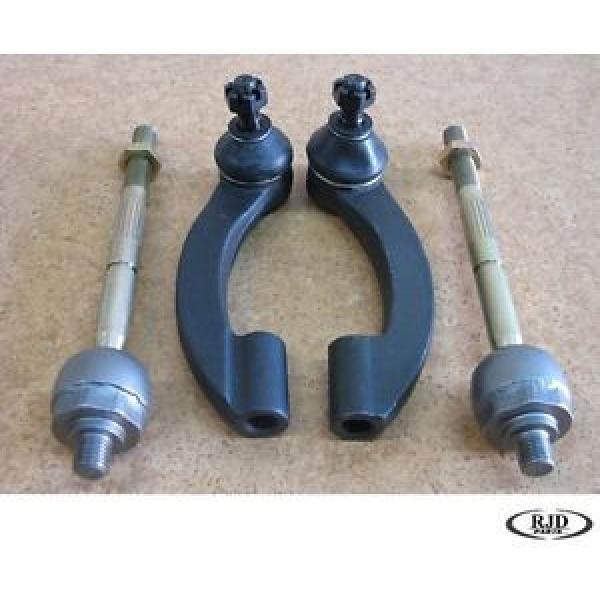 2 Inner &amp; 2 Outer Tie Rod Ends STEERING High Quality #1 image