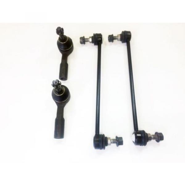 4 Piece Suspension Set Sway Bar Links Outer Tie Rod Ends 2 Year Warranty #2 image