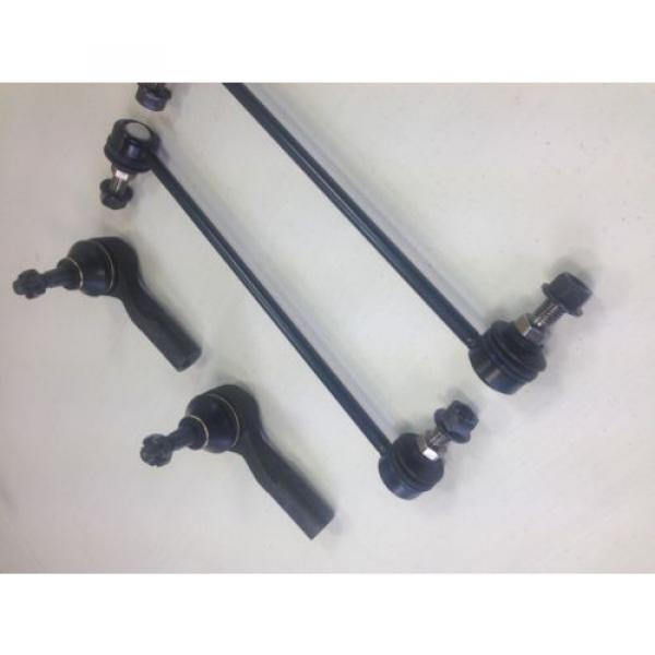 4 Piece Suspension Set Sway Bar Links Outer Tie Rod Ends 2 Year Warranty #5 image
