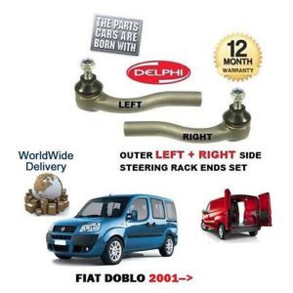 FOR FIAT DOBLO &amp; CARGO + VAN 2001-&gt;NEW 2 x OUTER LEFT + RIGHT TIE TRACK ROD END #1 image