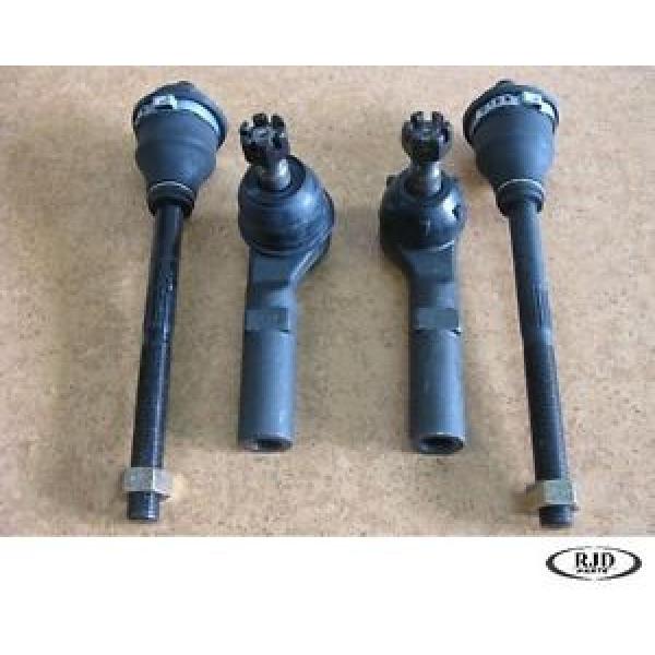 2 Outer &amp; 2 Inner Tie Rod Ends High Quality 4WD #1 image