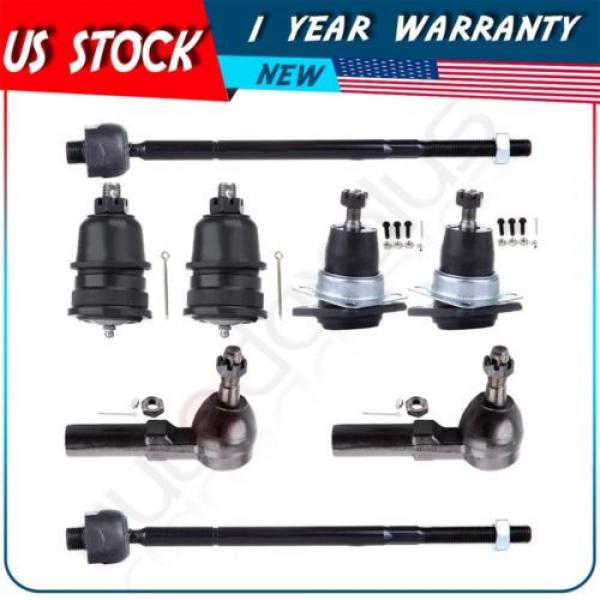 8pcs New Suspension Tie Rod Ends + Ball Joints For 1993-2002 Chevrolet Camaro #1 image