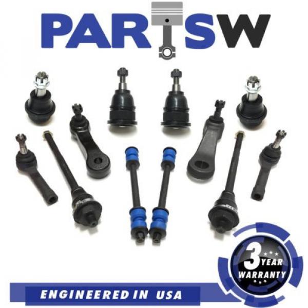 12 Pc New Suspension Kit for Cadillac Chevrolet &amp; GMC Inner &amp; Outer Tie Rod Ends #1 image