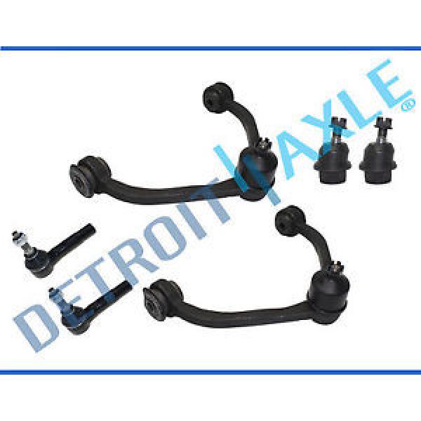 Brand New 6pc Kit: 2 Upper Control Arms + 2 Lower Ball Joints + 2 Outer Tie Rods #1 image