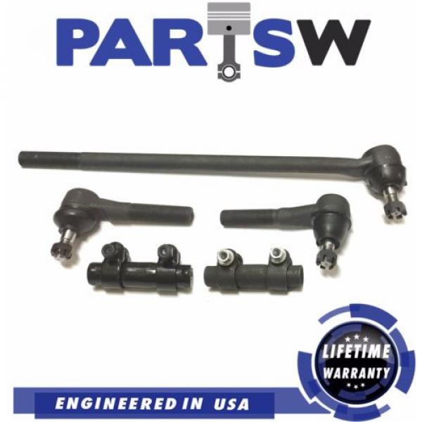 5 Pc Steering Kit for Ford F-250 1985-1994 4WD Models Inner &amp; Outer Tie Rod Ends #1 image