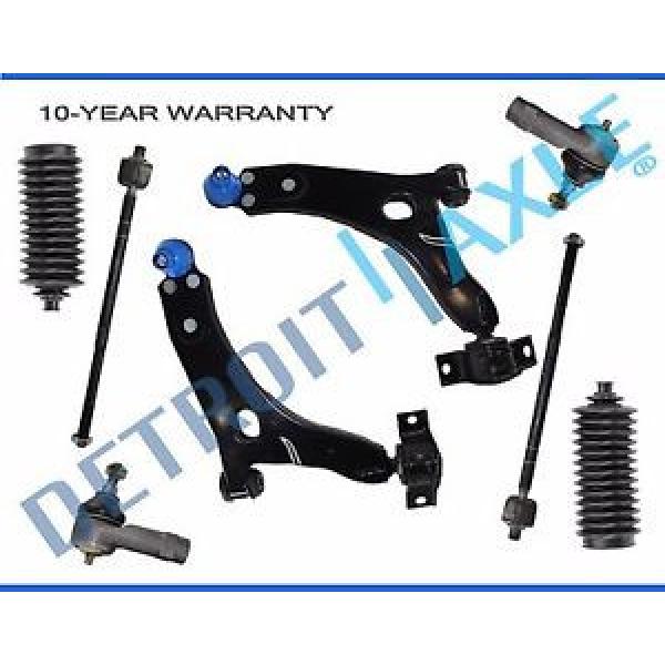 NEW 8pc Front Suspension Control Arm and Tie Rod Kit for Ford Focus Exc SVT #1 image