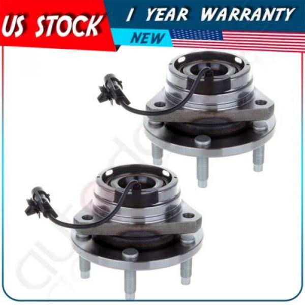 Pair Of 2 New Front Wheel Hub Bearing Assembly For Malibu Aura G6 w/ ABS 5 Lug #1 image