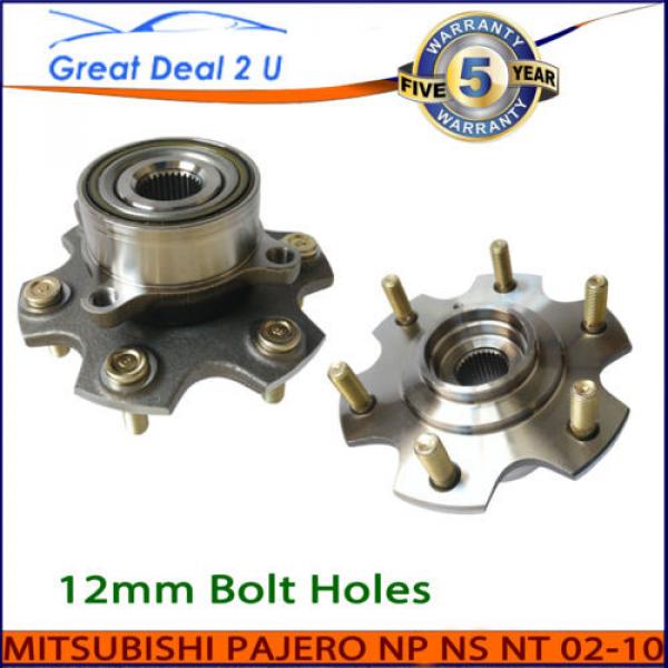 Pair Front Wheel Bearing Hubs Assembly Suit Mitsubishi Pajero NM NP 2000-2002 #1 image