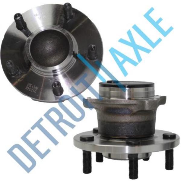 Pair: 2 New REAR Complete Wheel Hub and Bearing Assembly fits 5 Lug Non-ABS Only #1 image