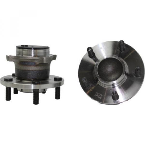 Pair: 2 New REAR Complete Wheel Hub and Bearing Assembly fits 5 Lug Non-ABS Only #4 image