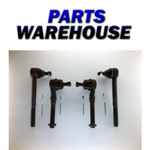 4 Brand New Inner And Outer Tie Rod Ends Ford/Lincoln 1997-2004 4Wd 1Y Warranty #1 image
