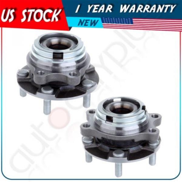 PAIR 2 FRONT WHEEL HUB BEARING ASSEMBLY WITH BEAT QUALITY #1 image