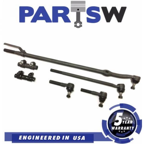 6Pc New Steering Kit for F-100 F-150 F250 Inner Center Link &amp; Outer Tie Rod Ends #1 image