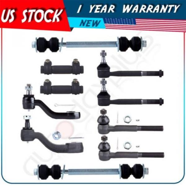 10 Suspension Ball Joint Tie Rod End Sway Bar Link for 1993-1999 GMC Yukon 4x4 #1 image