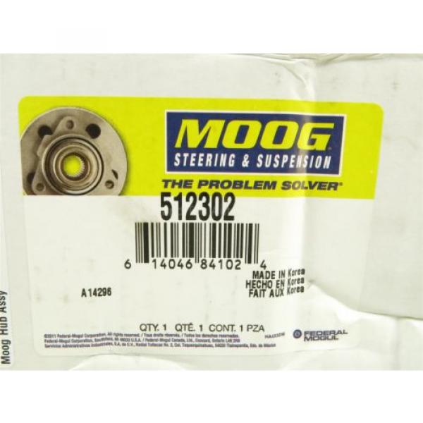 NEW Moog Wheel Bearing &amp; Hub Assembly Rear 512302 Jeep Grand Cherokee 2005-2010 #2 image