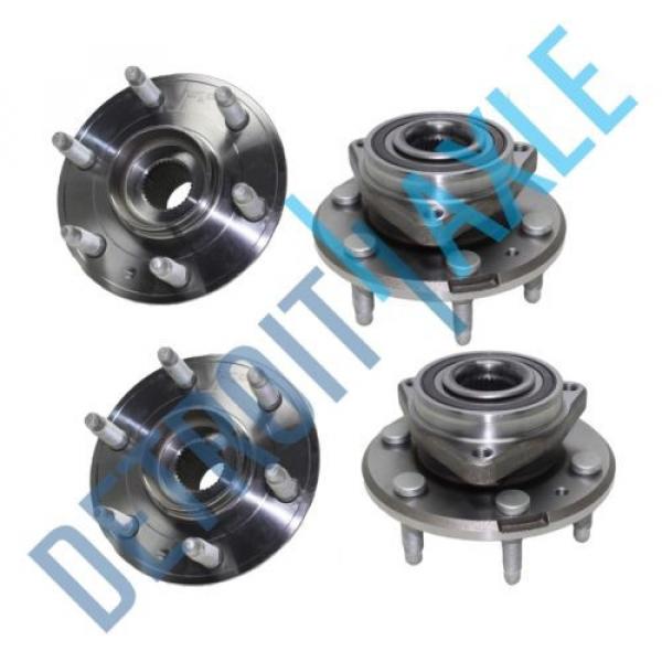 Set of 4 Front + Rear Driver and Passenger Wheel Hub and Bearing Assembly w/ ABS #1 image