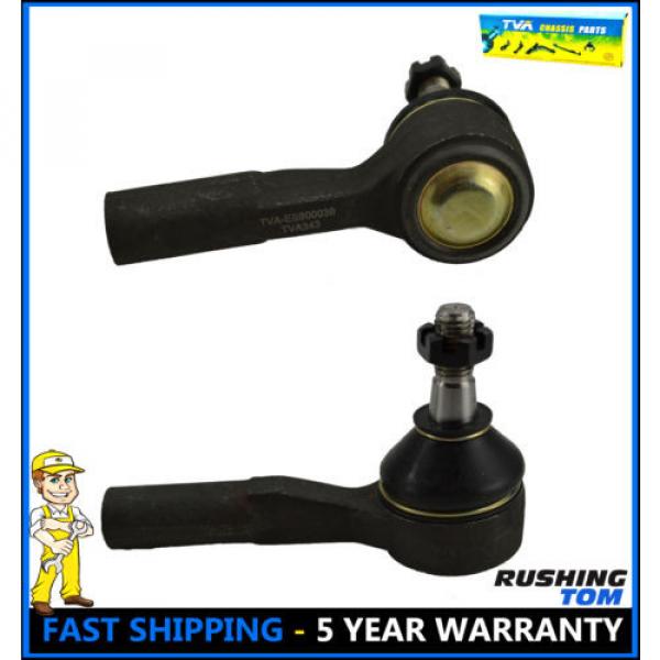 2pc New Front Outer Tie Rod Ends For Chevrolet Pontiac Saturn #1 image