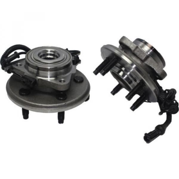 4pc Kit 2 Front Wheel Hub and Bearing Assembly w/ ABS + 2 CV Axle Shaft 4WD 4 Dr #2 image